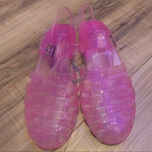 Pink Jelly Sandals